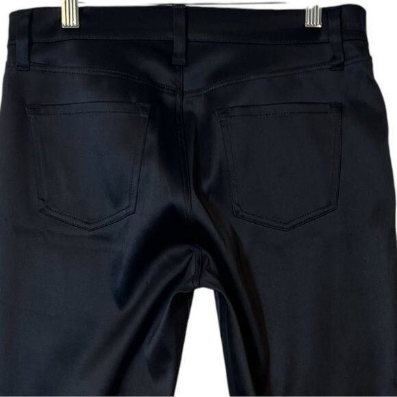 J Brand Women’s Pants Black Satin Straight Size 27 Waist Mid Rise - Picture 4 of 13